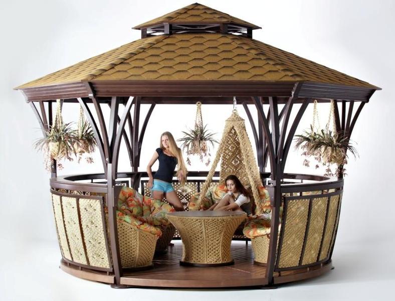 Gazebo из ротанга